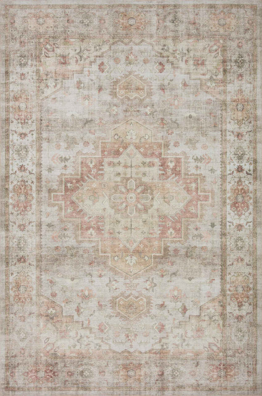 Loloi Heidi Collection HEI-02 Sage/Multi 2'-0" x 5'-0" Accent Rug