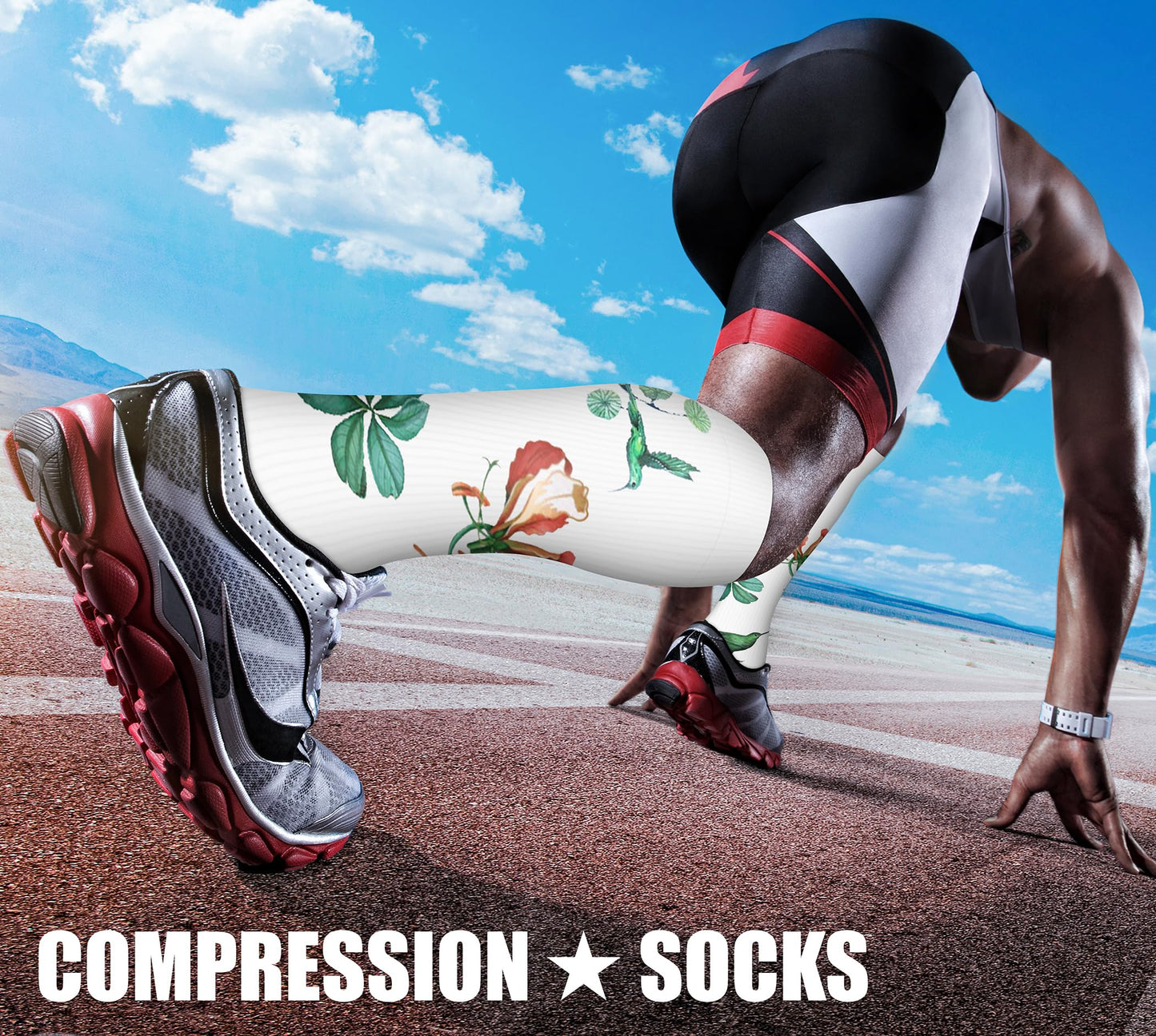 CHARMKING Compression Socks for Women & Men Circulation (3 Pairs) 15-20 mmHg is Best Athletic for Running, Flight Travel, Support, Cycling, Pregnant - Boost Performance, Durability (S/M, Multi 57)