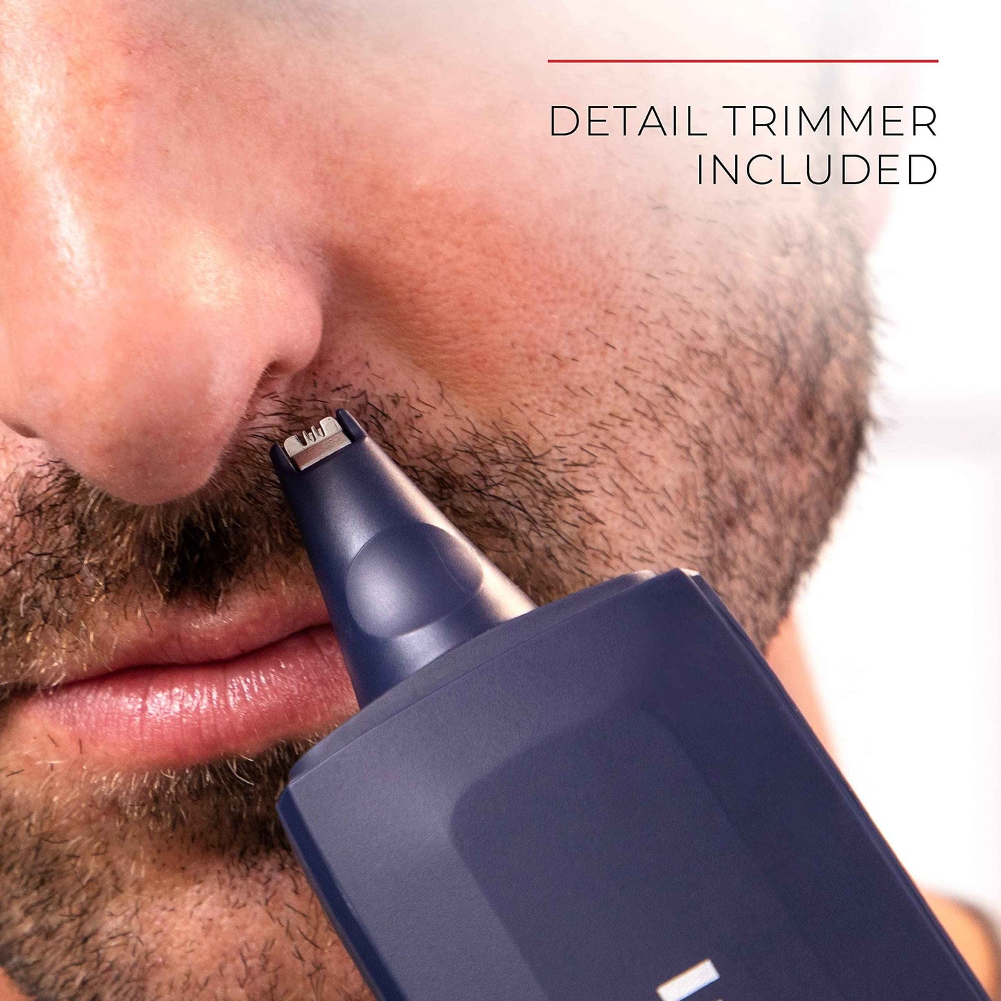 Remington Trim & Fit Personal Hair Grooming Kit, 8-Length Adjustable Combs The fit into a Built-in Storage Container, Rechargeable Power, Cordless, Blue