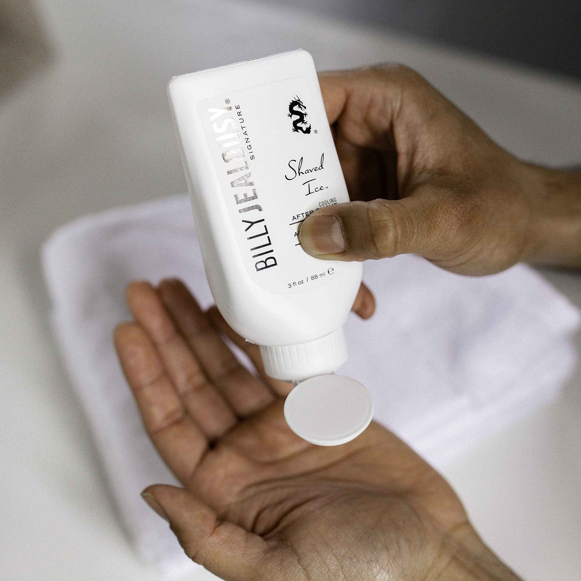 Billy Jealousy Shaved Ice After Shave Balm for Men with Aloe Leaf Juice, Cools & Hydrates Skin, Relieves Razor Irritation and Prevents Ingrown Hairs, 3 Fl Oz