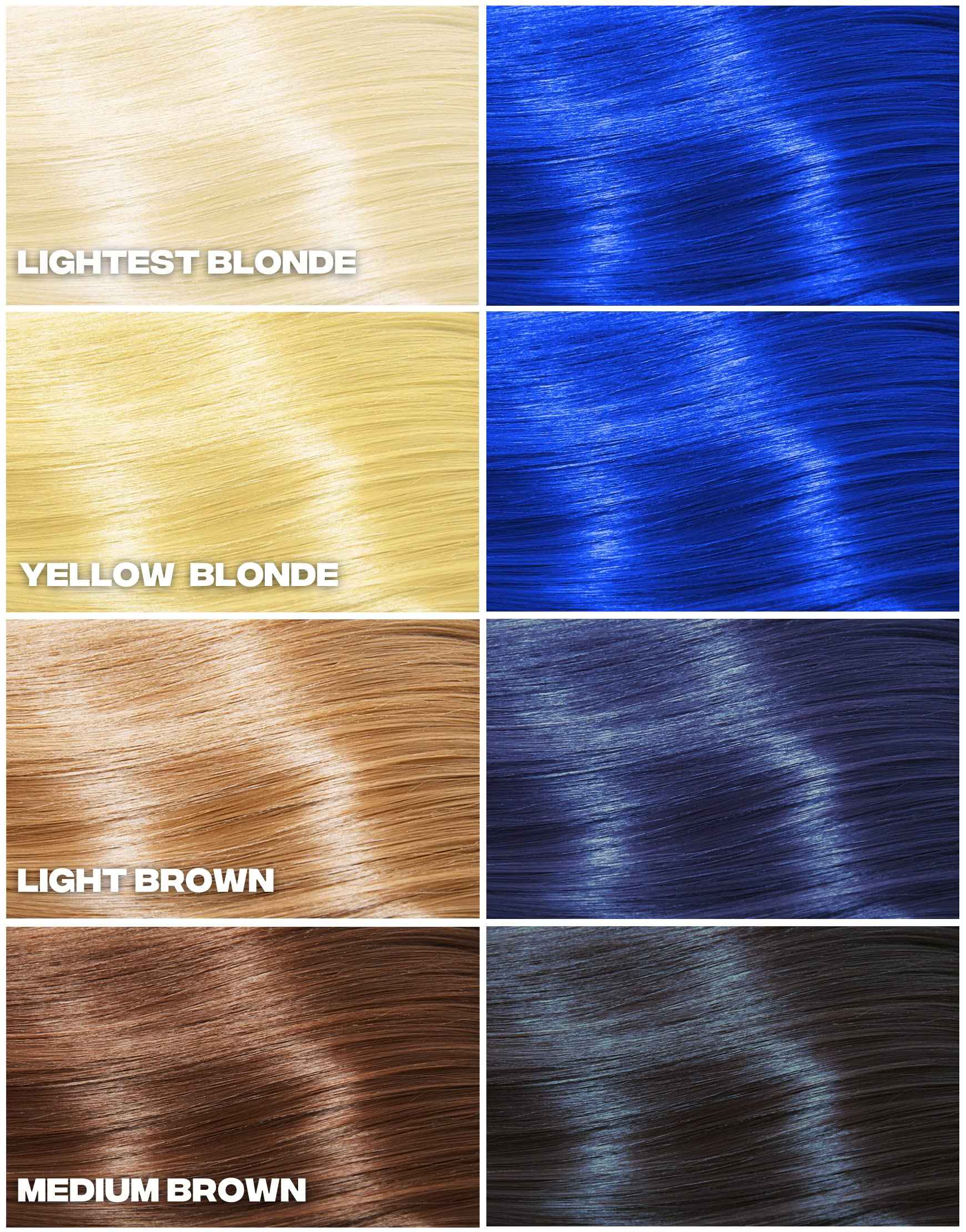 Good Dye Young Semi-Perm Dye (Blue Ruin) with Hair Lightening Kit (4oz)