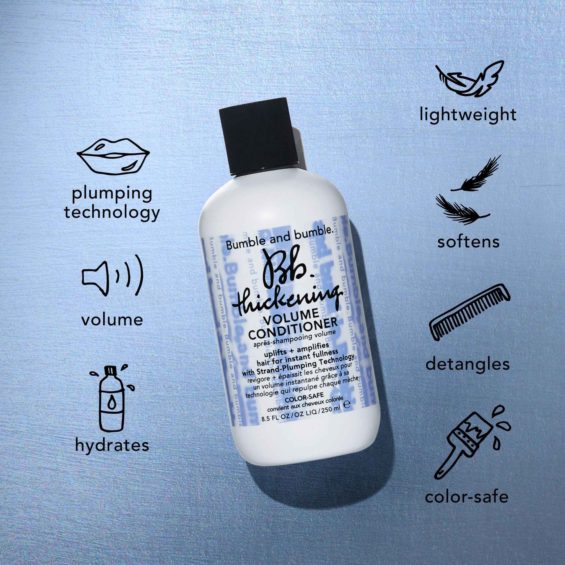 Bumble and bumble. Thickening Hair Volumizing Starter Travel Size Gift Set | Thickening Shampoo, Conditioner + Dryspun Texture Spray | Includes 3 Pieces | Color Safe | Perfect for Gifting