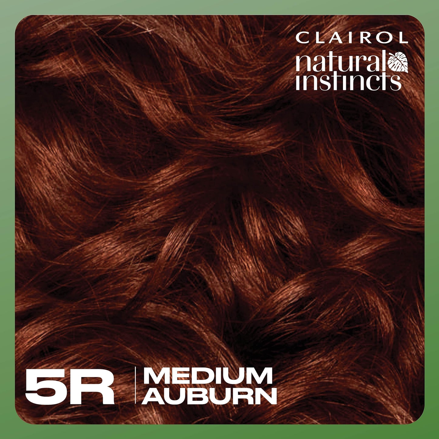 Clairol Natural Instincts Demi-Permanent Hair Dye, 5R Medium Auburn Hair Color, Pack of 1