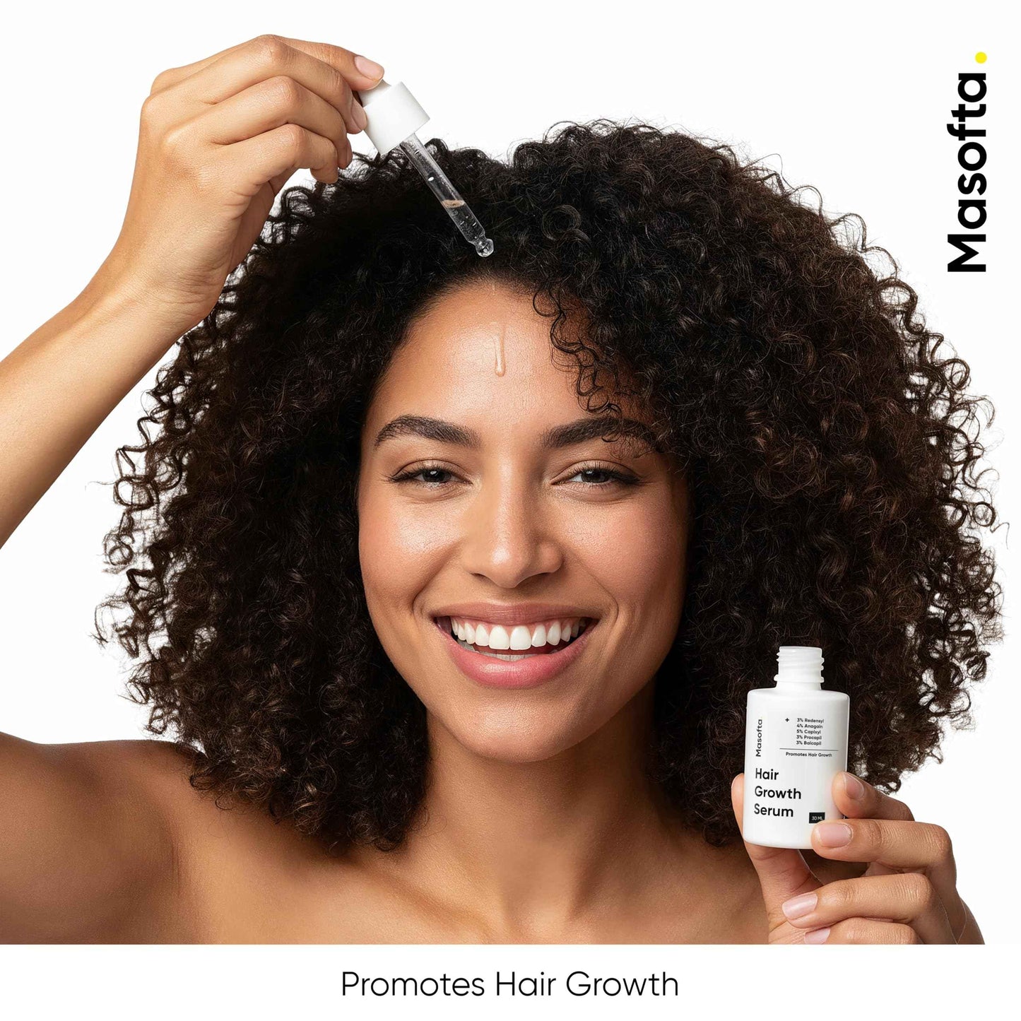 Masofta Hair Growth Serum For Promoting Hair Growth & Controlling Hair Fall With 3% Redensyl, 5% Capixyl, 4% Anagain, 3% Procapil & Rosemary & Biotin, For Both Men & Women, 50 ml (Pack of 1) White