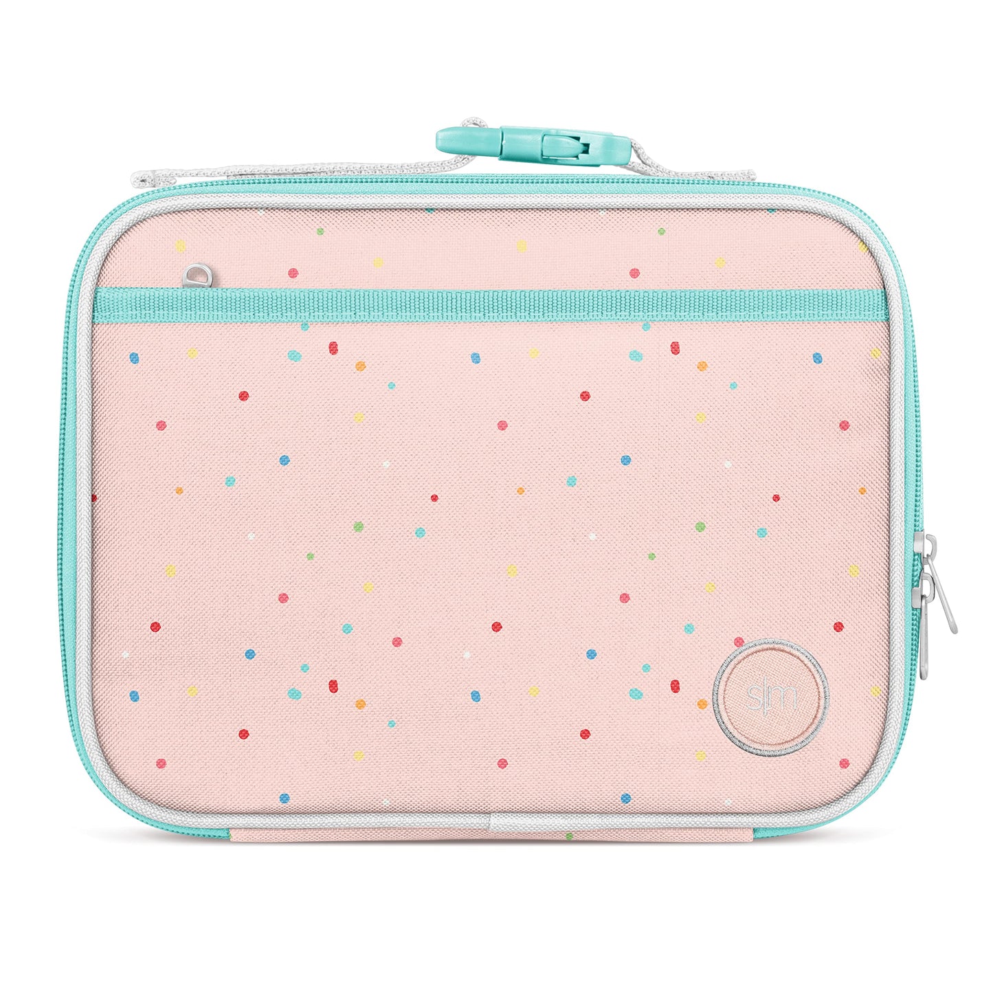 Simple Modern Kids Lunch Box for School | Reusable Insulated Lunch Bag for Toddler, Girl, and Boy | Meal Containers with Exterior & Interior Pockets | Hadley Collection | Rainbow Speckles