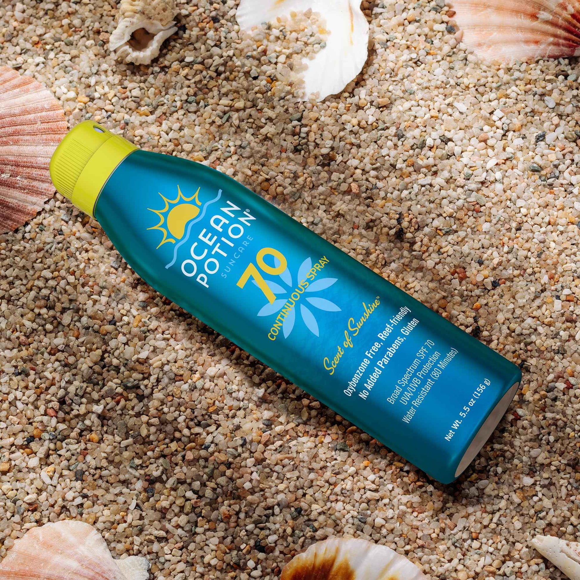 Ocean Potion Sunscreen Body Spray SPF#70 5.5oz C-Spray (Pack of 2)