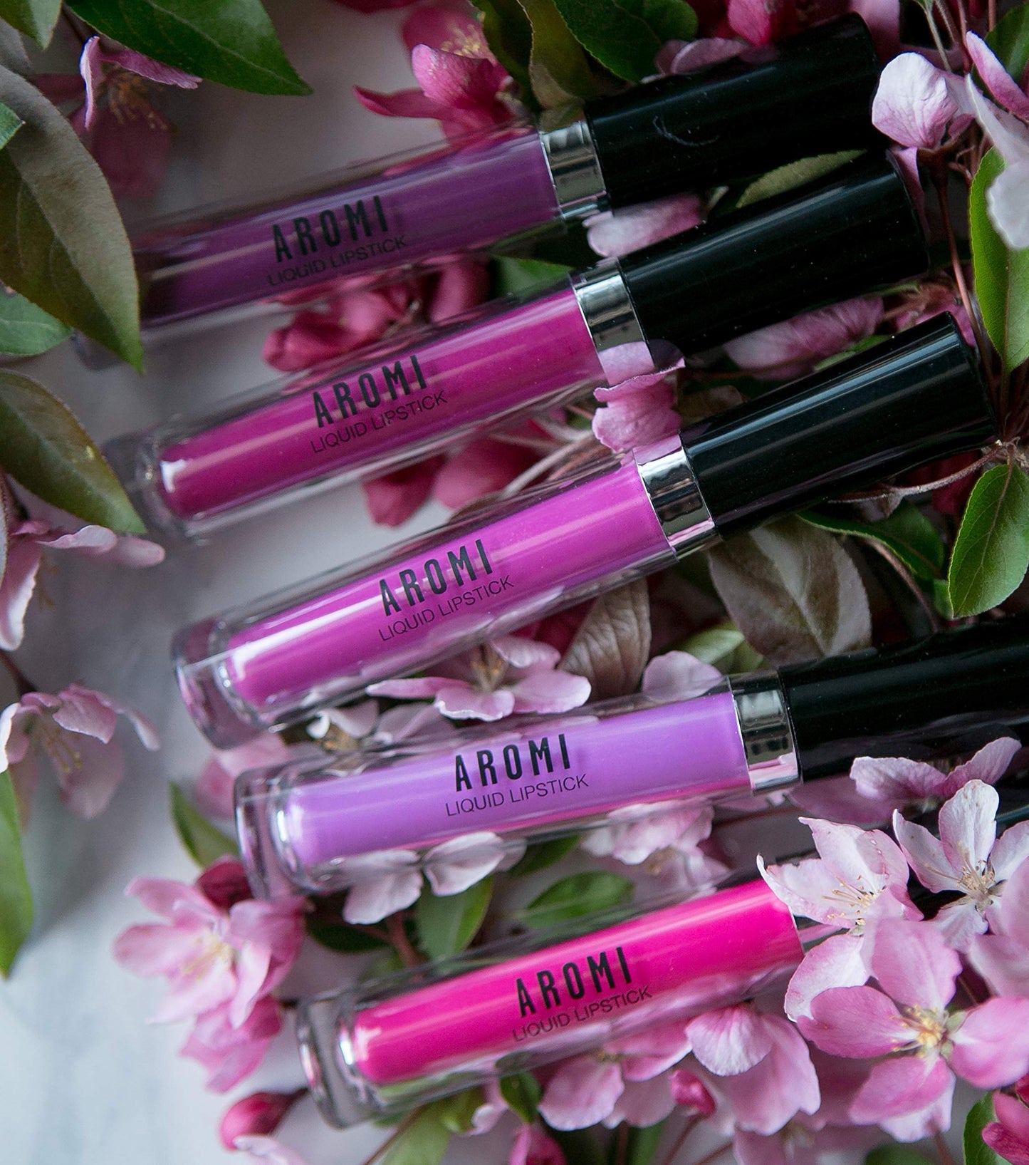 Aromi Neon Pink Liquid Lipstick | Bright Magenta Lip Color, Vegan, Cruelty-free, Hot Pink, Smudge Proof, Long-lasting, Handmade (Electric Orchid)