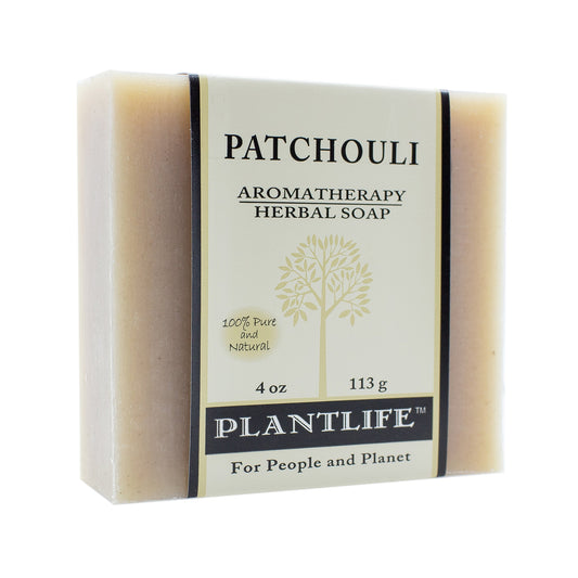 Plantlife Patchouli Bar Soap - Moisturizing and Soothing Soap for Your Skin - Hand Crafted Using Plant-Based Ingredients - Made in California 4oz Bar