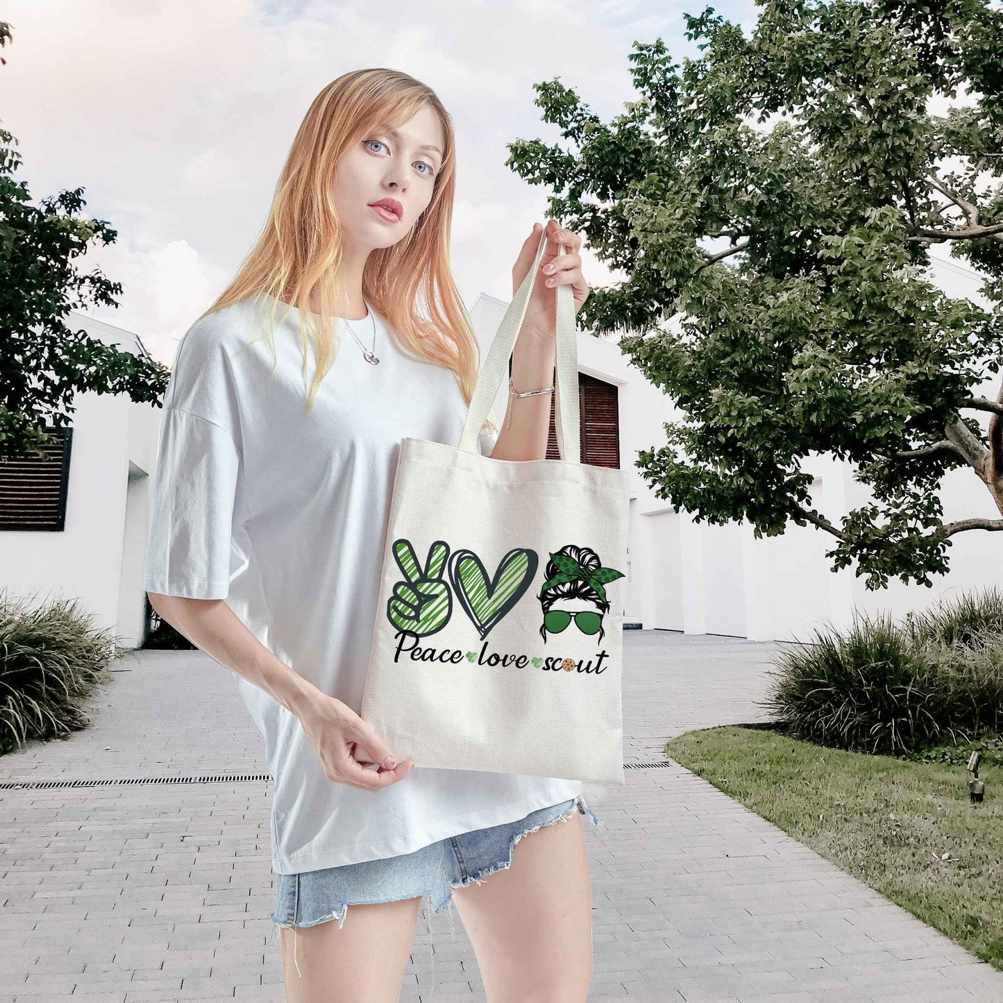 WCGXKO Makeup Bag Travel Bag For Bridging Ceremony Gift (Sco tote)