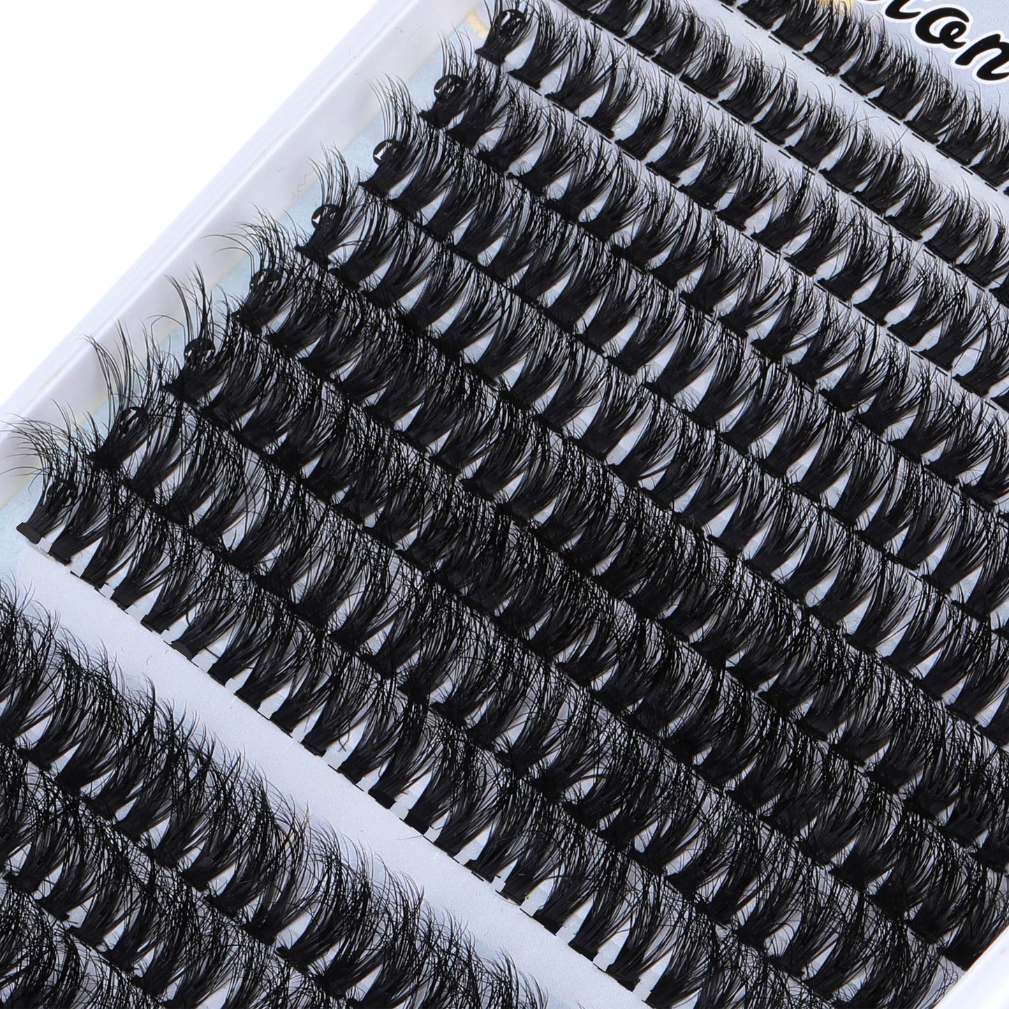 Lash Extension Kit Fluffy Lash Clusters 384pcs 8-20mm DIY Lashes Cluster with Lash Bond and Seal, Lash Cluster Remover and Tweezers Long Eyelashes Extension Kit by FANXITON