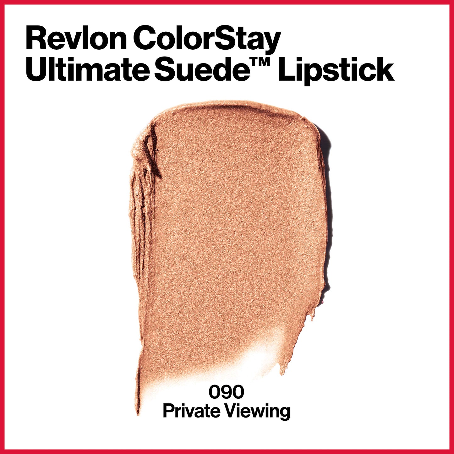 REVLON ColorStay Ultimate Suede Lipstick, Longwear Soft, Ultra-Hydrating High-Impact Lip Color, Formulated with Vitamin E, Private Viewing (090), 0.09 oz