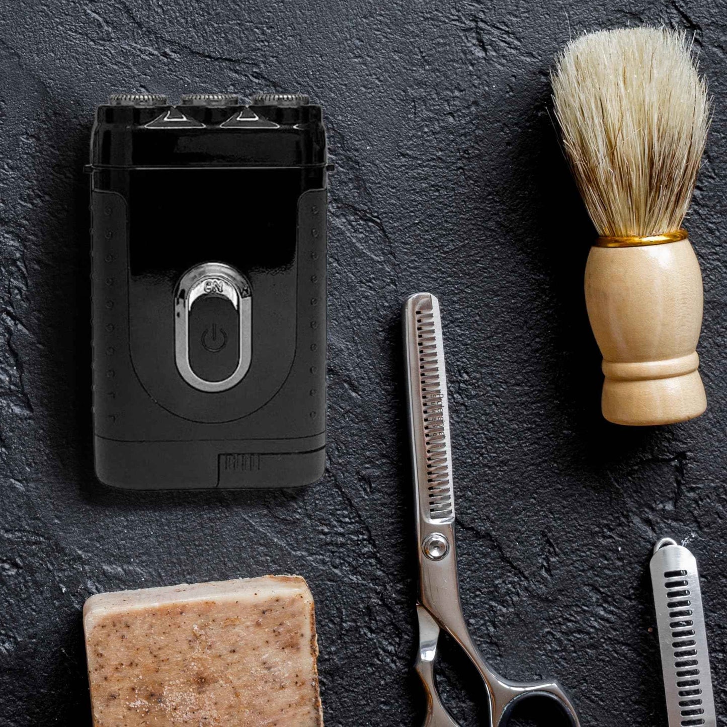 Tacshaver Rotary Electric Razor for Men - Rotary Electric Shavers for Body Hair Trimmer - Waterproof & Rechargeable Beard Trimmer - Personal Care Hair Razor & Bald Head Shaver for Mens Grooming Kit