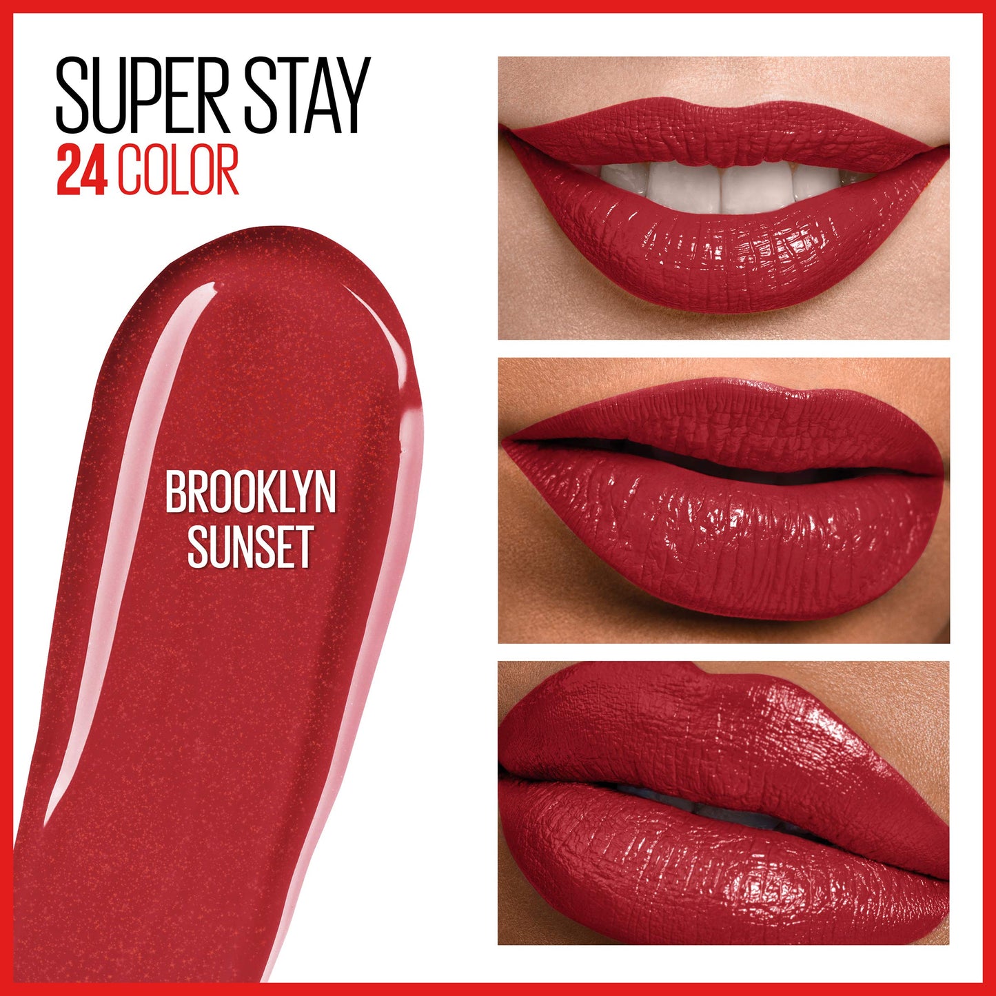 MAYBELLINE Super Stay 24 2-step Long Lasting Liquid Lipstick and Lip Balm, 925 Brooklyn Sunset, 1 count