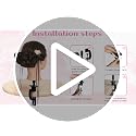Firstwon 22 Inch Tripod Wig Head Mannequin for Hair Styling & Wig Making