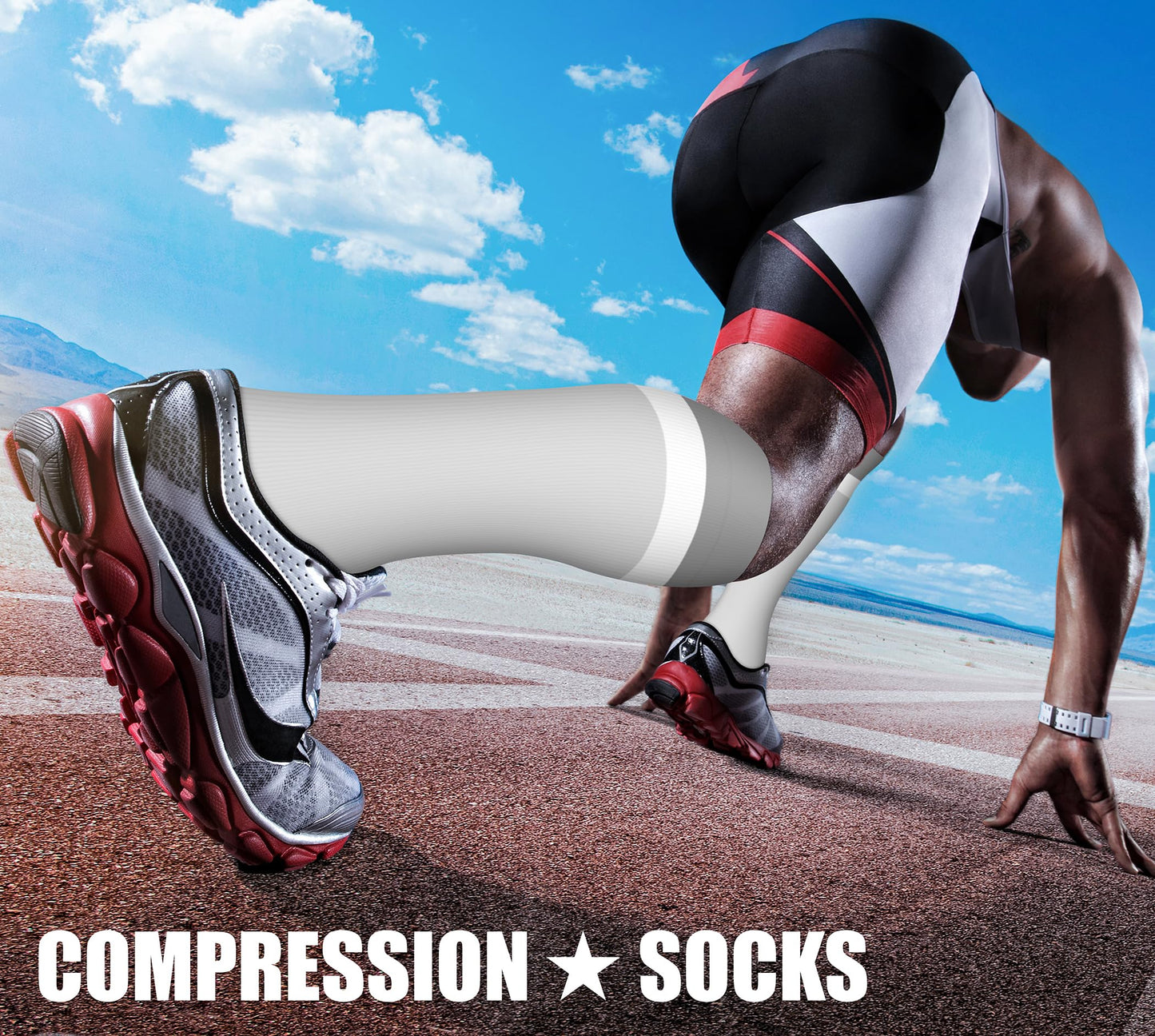 CHARMKING Compression Socks for Women & Men Circulation (3 Pairs) 15-20 mmHg is Best Athletic for Running, Flight Travel, Support, Cycling, Pregnant - Boost Performance, Durability (S/M, Multi 68)