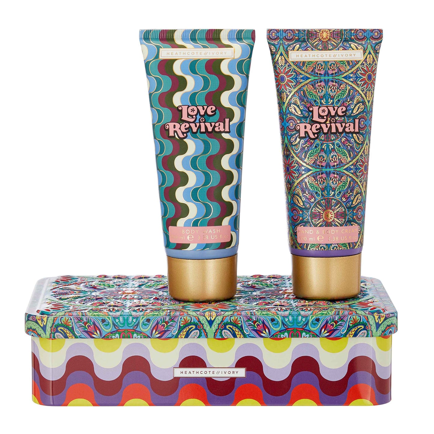 Heathcote & Ivory Love Revival Bodycare Duo Tin Wash & Hand Cream