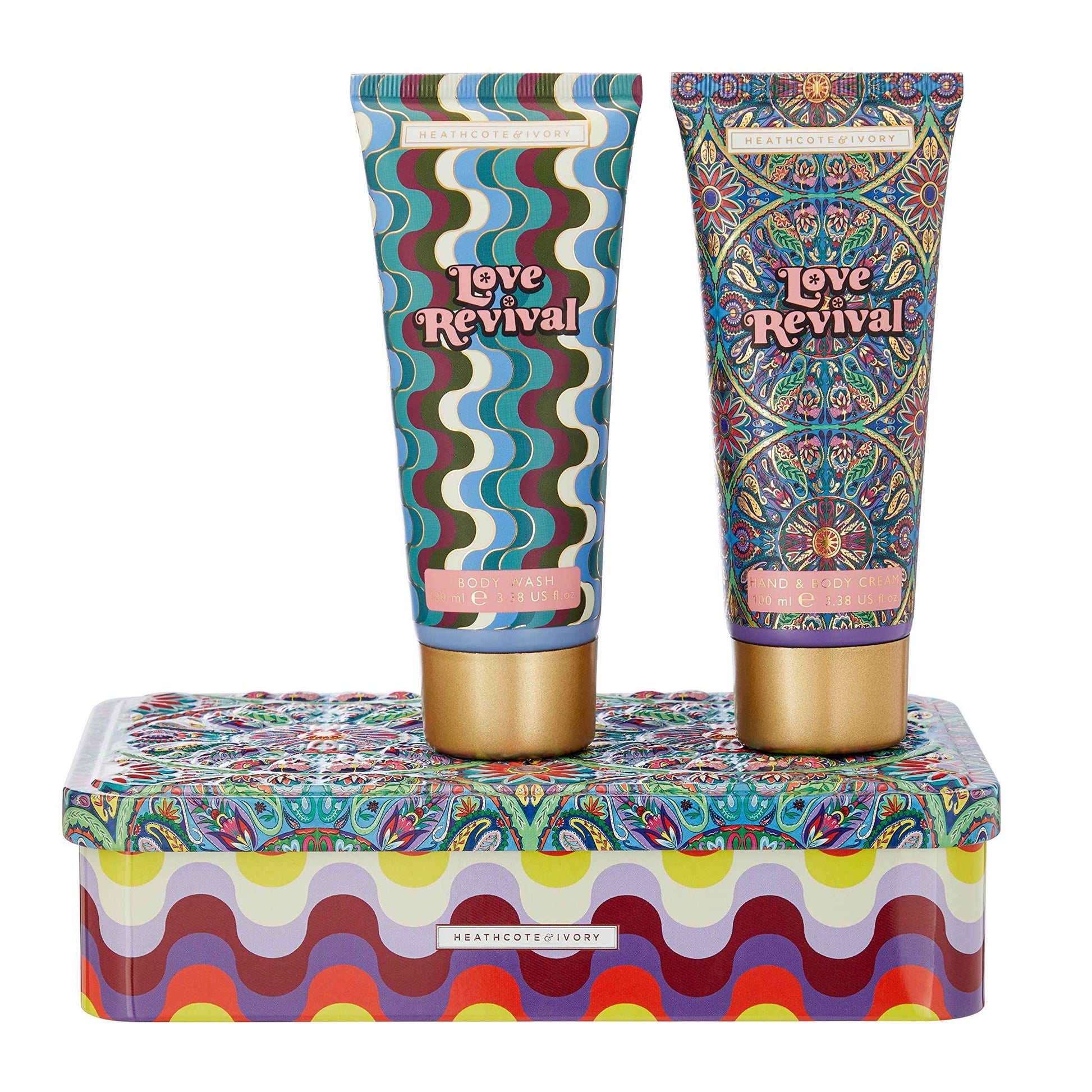 Heathcote & Ivory Love Revival Bodycare Duo Tin Wash & Hand Cream