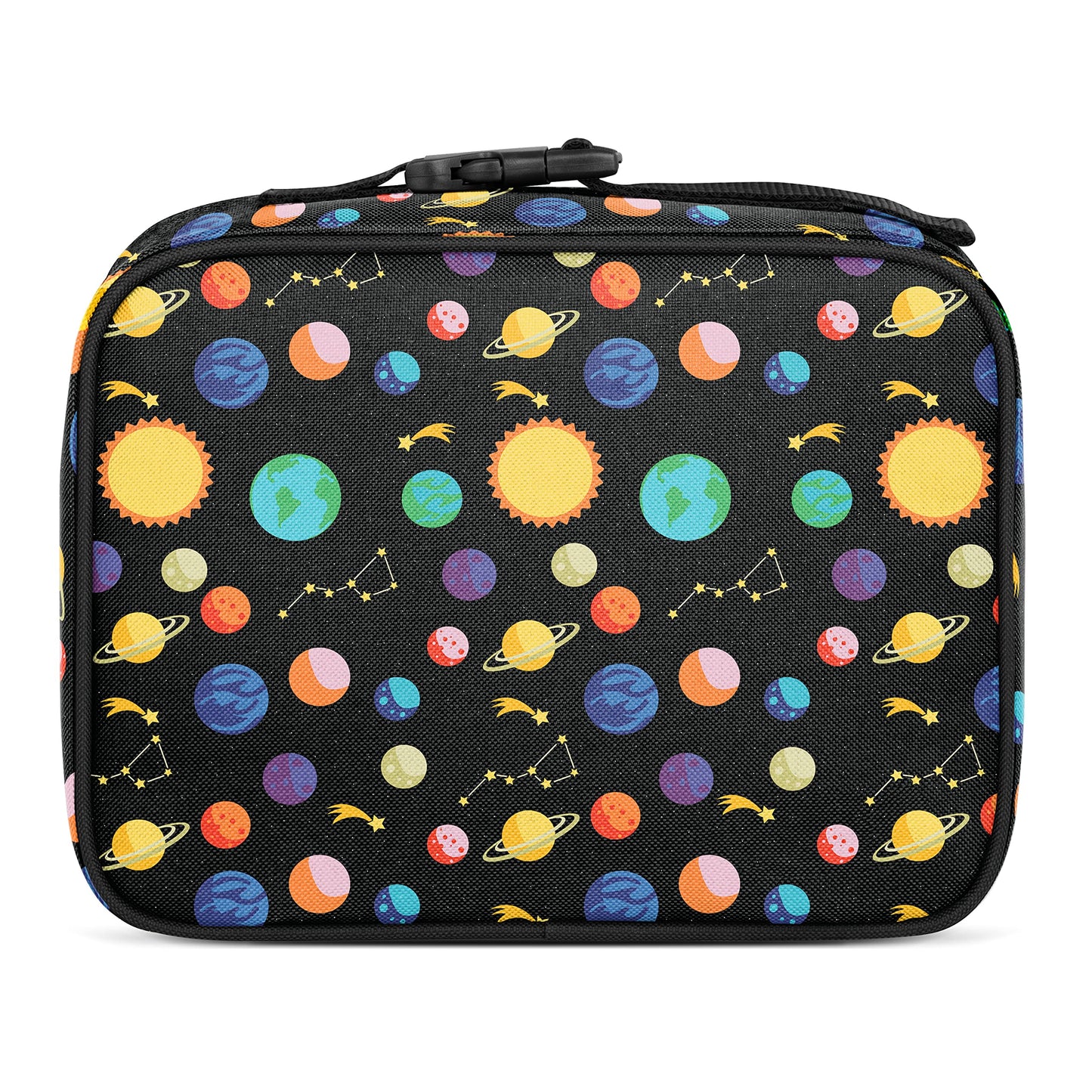 Simple Modern Kids Lunch Box for School | Reusable Insulated Lunch Bag for Toddler, Girl, and Boy | Meal Containers with Exterior & Interior Pockets | Hadley Collection | Solar System