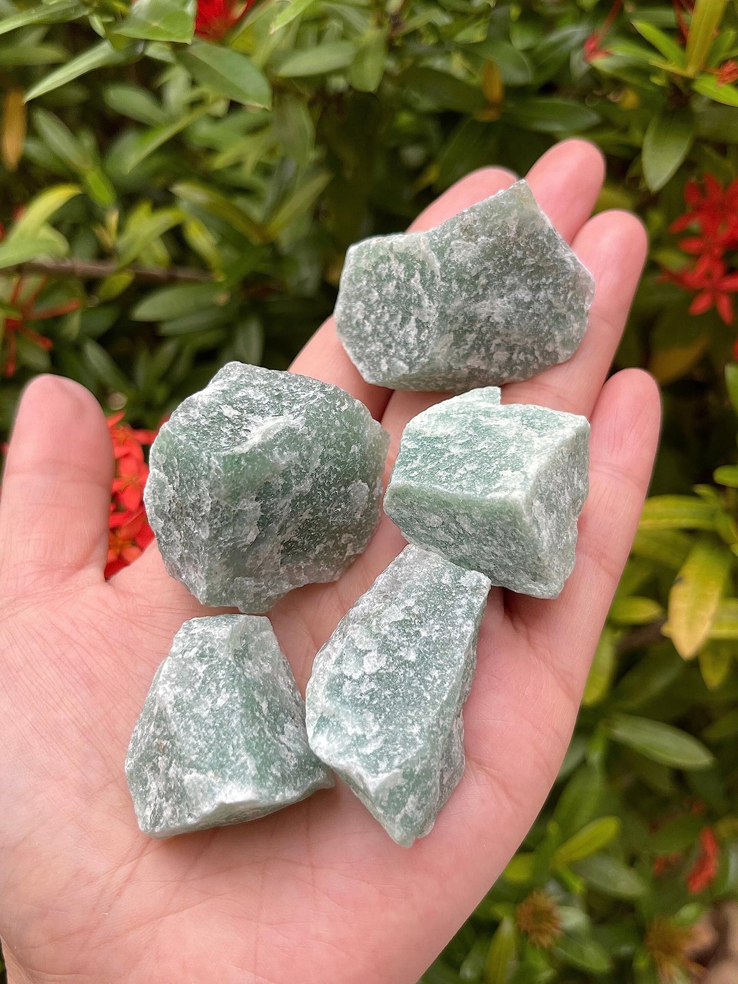 GAF TREASURES Wholesale Raw Green Aventurine Crystals, Natural Green Aventurine Stone, Rough Green Aventurine Crystals, Healing Crystals (Green Aventurine, 0.25 Pound)