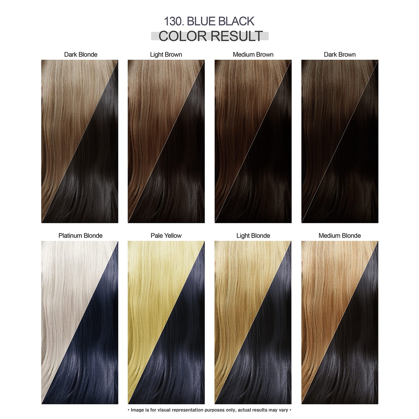 Adore Semi Permanent Hair Color - Vegan and Cruelty-Free Blue Hair Dye - 4 Fl Oz - 130 Blue Black (Pack of 1)