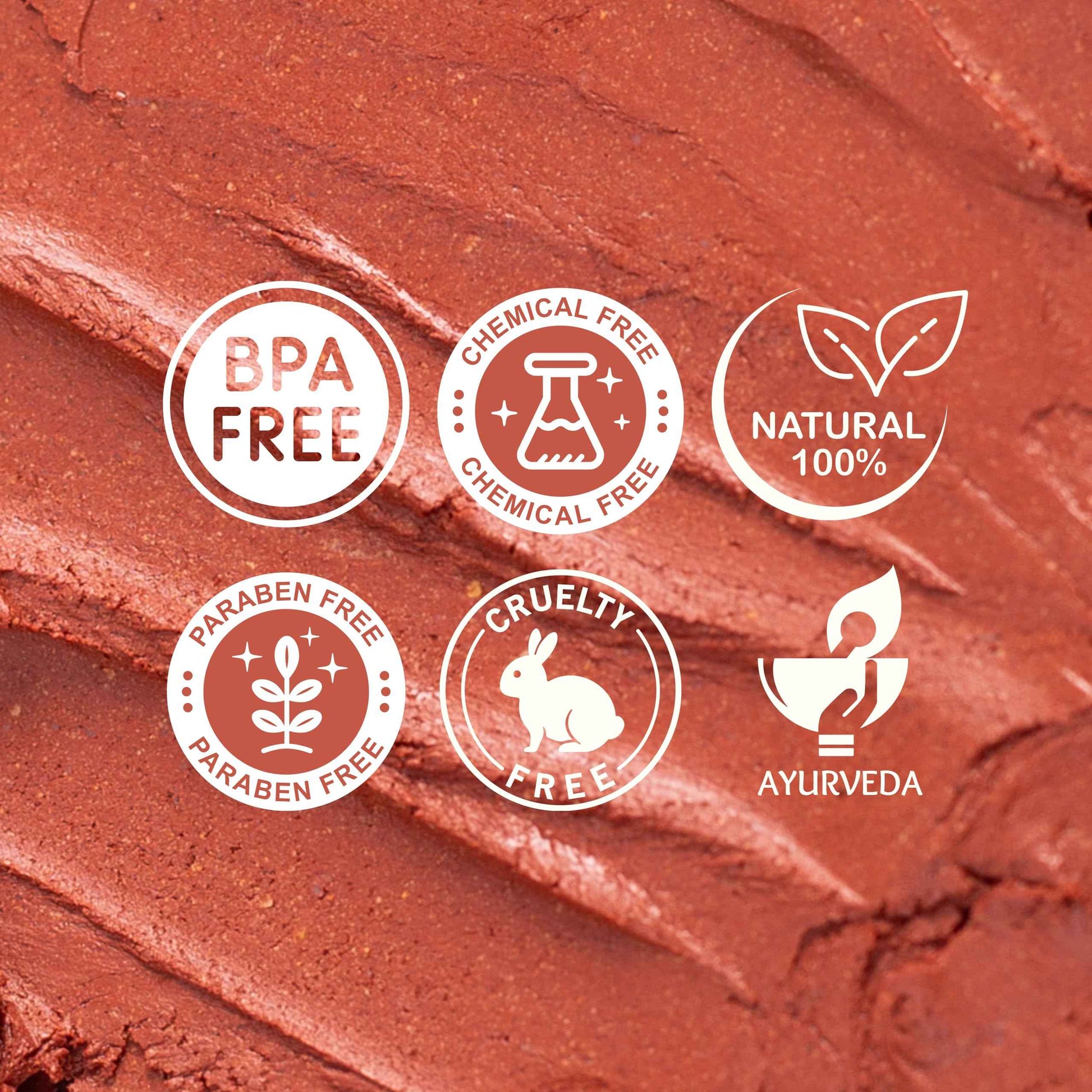 Ayurvedic Clay Facial Mask for Natural Skin Care with Hydrating Radiant Glow Formula - 1.76 Fl oz, Anti-Aging Face Mask for Dull Skin with Ganges Water, Rose Water, Red Ochre Clay & Clarified Butter