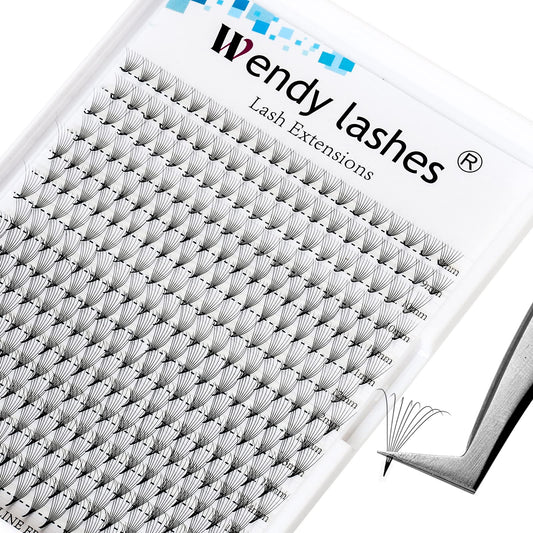 Volume Eyelash Extensions Premade Fans 5D/6D/8D/10D C/D Curl 16 Rows 9-16mm Mixed Ponited Base Preamde Lash Fans Volume Lash Extensions Supplies (8D-0.07-D, 9-16mm Mixed Tray)