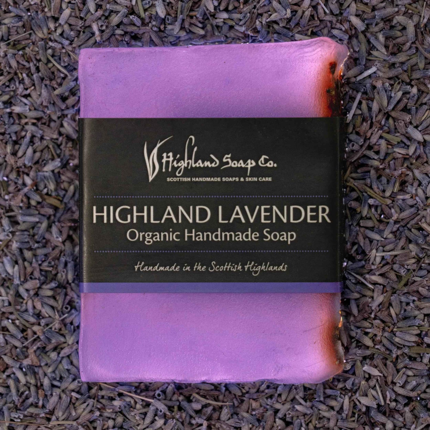 The Highland Soap Company, Handmade Scottish Organic Vegetable Oil Glycerin Soap Bar, Highland Lavender, 5.3oz (Pack of 2)