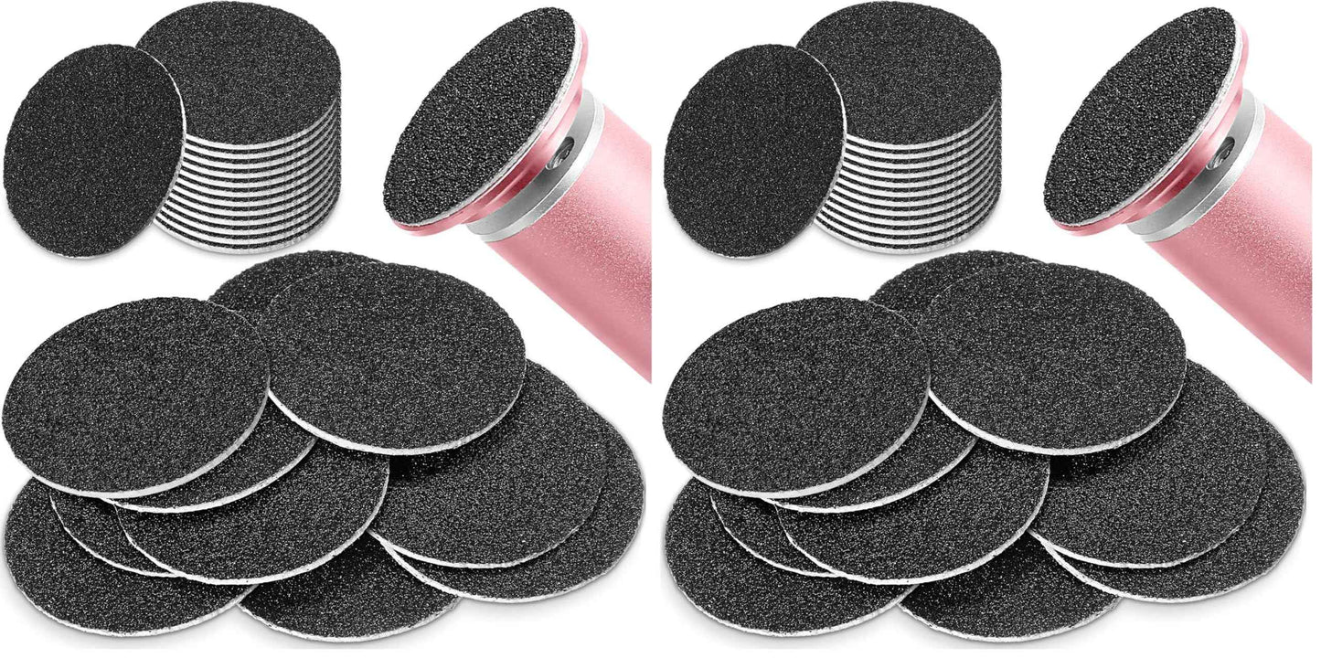 120 Pieces Replacement Sandpaper Discs for Electric Foot File Adjustable Speed Callus Remover Tool Sandpaper Pad Disks Replaceable for Men Women Dead Cracked Hard Skin (Pack of 2)
