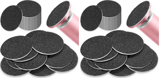 120 Pieces Replacement Sandpaper Discs for Electric Foot File Adjustable Speed Callus Remover Tool Sandpaper Pad Disks Replaceable for Men Women Dead Cracked Hard Skin (Pack of 2)