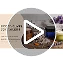 4oz Amber Glass Jars with Lids, 4 Pack | UV-Blocking Cosmetic Containers
