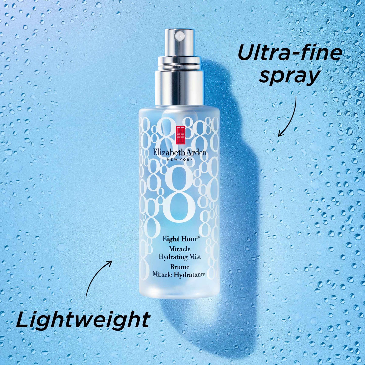 Elizabeth Arden Eight Hour Miracle Hydrating Face Mist, Dewy Facial Spray Moisturizer, Dry Skin Care with Antioxidants & Glycerin, 3.4 fl oz