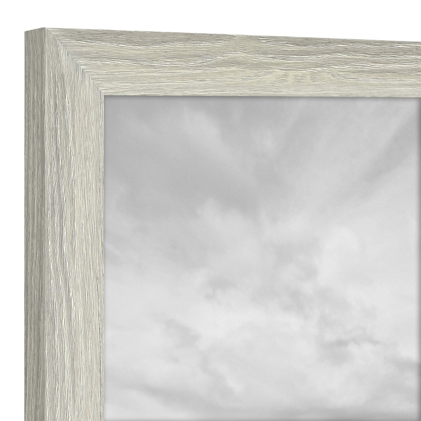 MCS Studio Gallery 8.5x11 Picture Frame Gray Woodgrain, Rectangle Photo Frame for Photos, Posters & Art Prints & Easel for Tapletop Display (1-Pack)