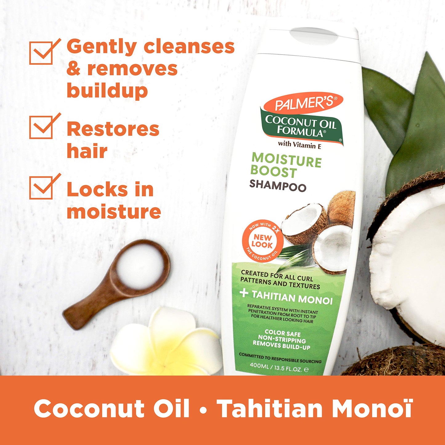 Palmer's Coconut Oil Formula Moisture Boost Conditioning Shampoo, 13.5 fl. oz.