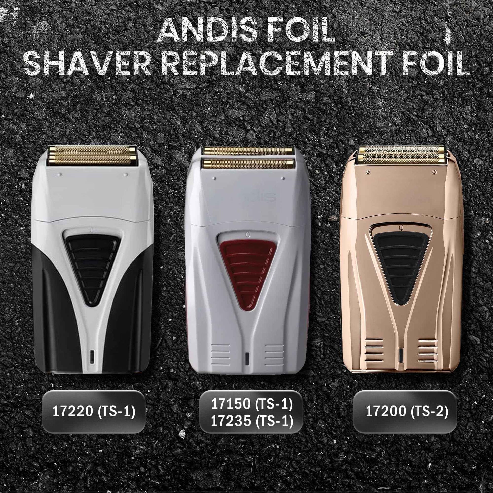 1Pcs for Shaver Foil TS-1 TS-2, ProFoil Lithium Shaver Replacement Titanium Foil Assembly and Inner Cutters Compatible with Andis Smooth Shaving Cordless Shavers, Replacement Blades and Foil