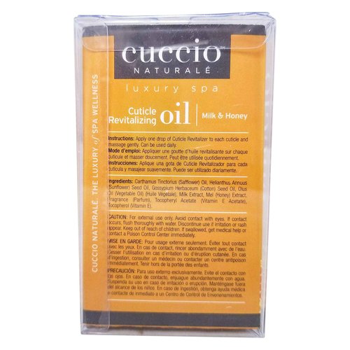 Cuccio Revitalize Cuticle Oil, Milk and Honey,Super-Penetrating - Nourish, Soothe & Moisturize 2.5 Ounce (3)