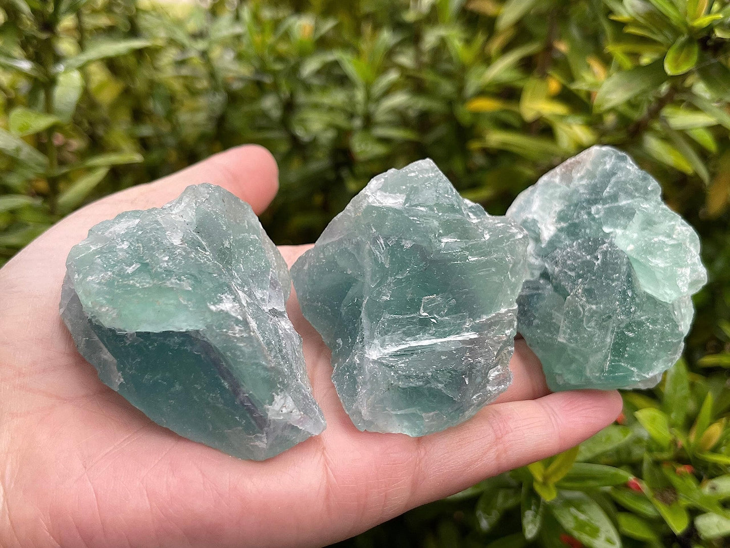 WHOLESALE Raw Green Fluorite Crystals, Natural Green Fluorite Stone, Natural Rough Green Fluorite crystals, Green Fluorite Rough, Green Fluorite Healing Crystals (Green Fluorite, 0.25 Pound)