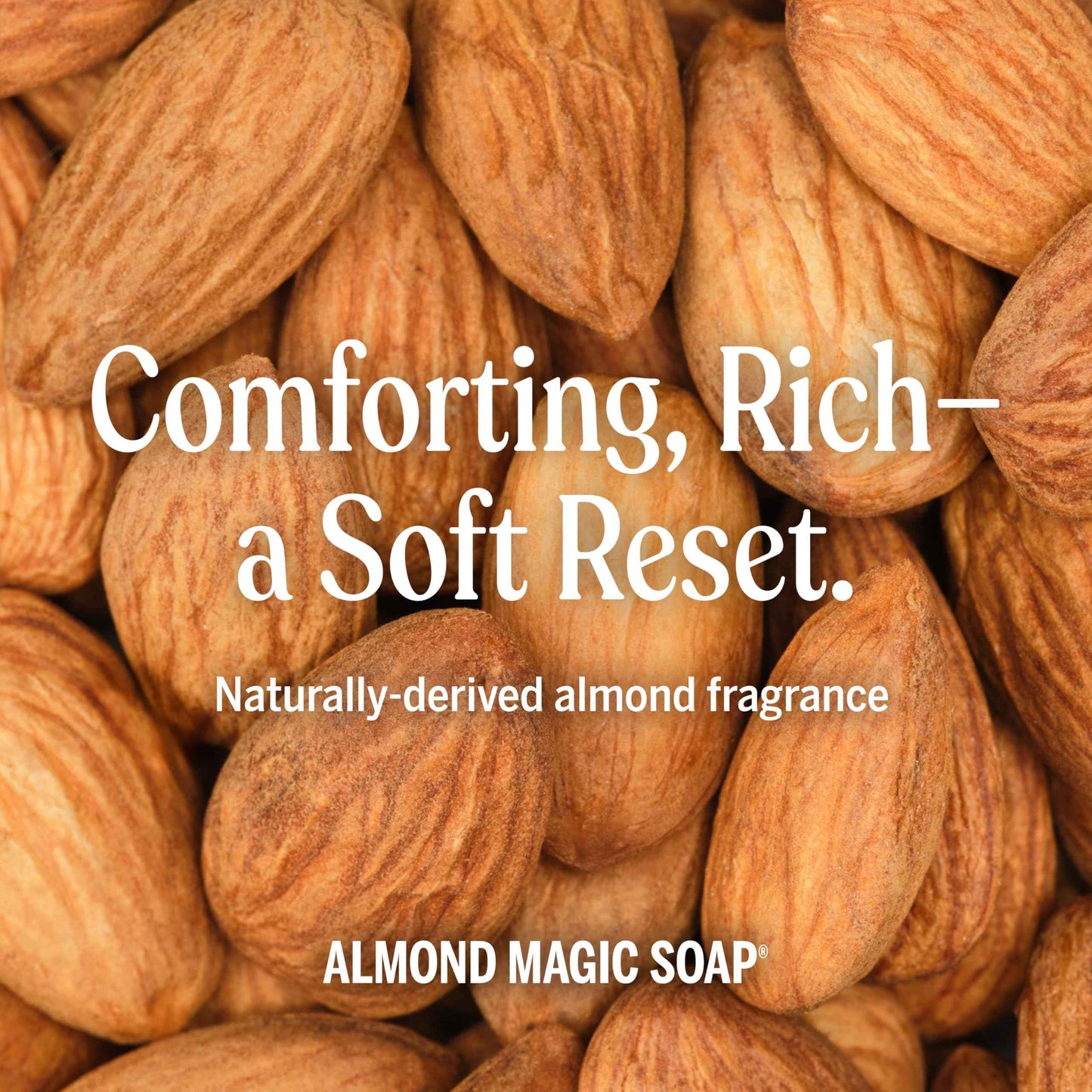 Dr. Bronner's Pure-Castile Magic Liquid Soap (Almond, 32 Ounce, 2-Pack)- Made with Regenerative Organic Certified Oils, 18-in1 Uses: Face, Hair, Hand & Body Soap, Laundry, Pets- Concentrated, Vegan