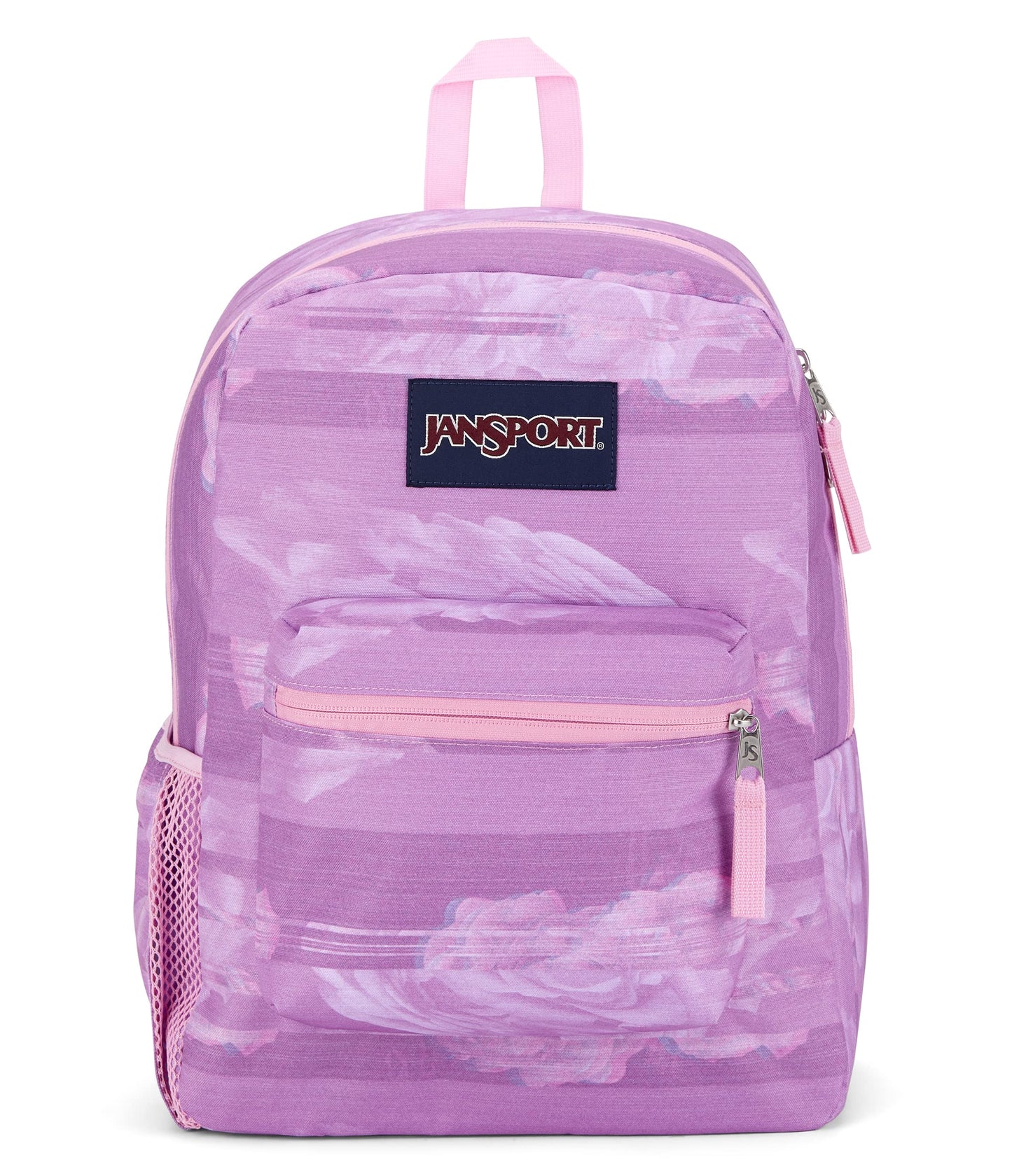 JanSport Cross Town Backpack 17" x 12.5" x 6" - Simple Bag for Everyone with 1 Main Compartment, Front Utility Pocket - Premium Class Accessories - Static Rose