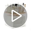 Disposable Facial Towel Holder & Cosmetic Organizer with Bamboo Lid