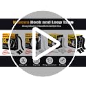 Navona 30Ft Heavy Duty Hook and Loop Tape with Adhesive - Black