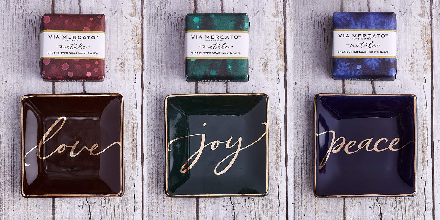 Via Mercato Natale Christmas HolidayGift Collection, Joy, Candle