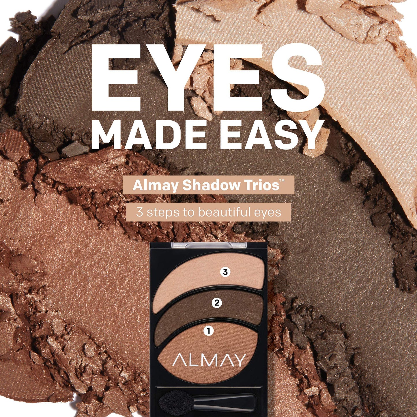 Almay Smoky Eye Trios, Everyday Neutrals, 0.19 oz., eyeshadow palette (50)