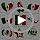 Mexican Flag Temporary Tattoos, 100 Pack Waterproof