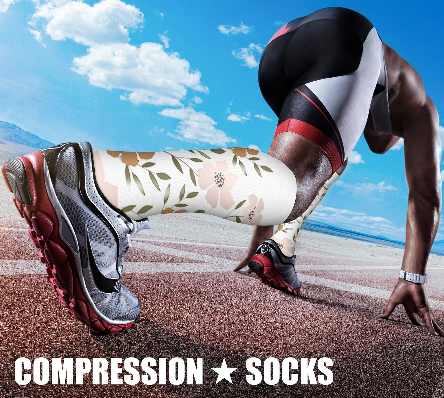 CHARMKING Compression Socks for Women & Men Circulation (3 Pairs) 15-20 mmHg is Best Athletic for Running, Flight Travel, Support, Cycling, Pregnant - Boost Performance, Durability (S/M, Multi 67)