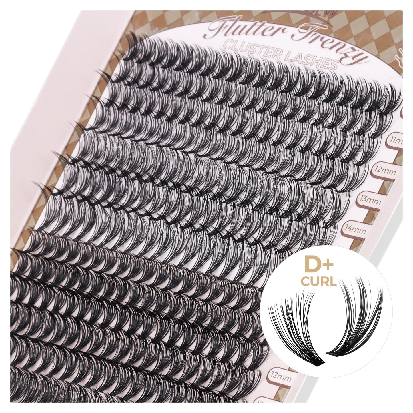 LASHVIEW Lash-Extension-Clusters 168pcs D+ Curl Lash Clusters Natural Look Cluster Lashes Extensions Super Thin Band & Soft Lashes Reusable 9-16mm MIX (30D&40D)