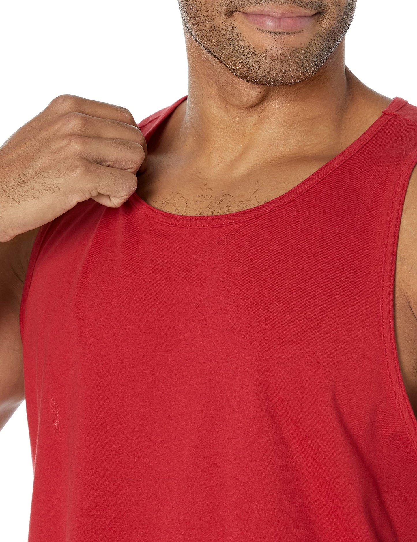 Amazon Essentials Men's Regular-Fit Tank Top, Red, X-Small