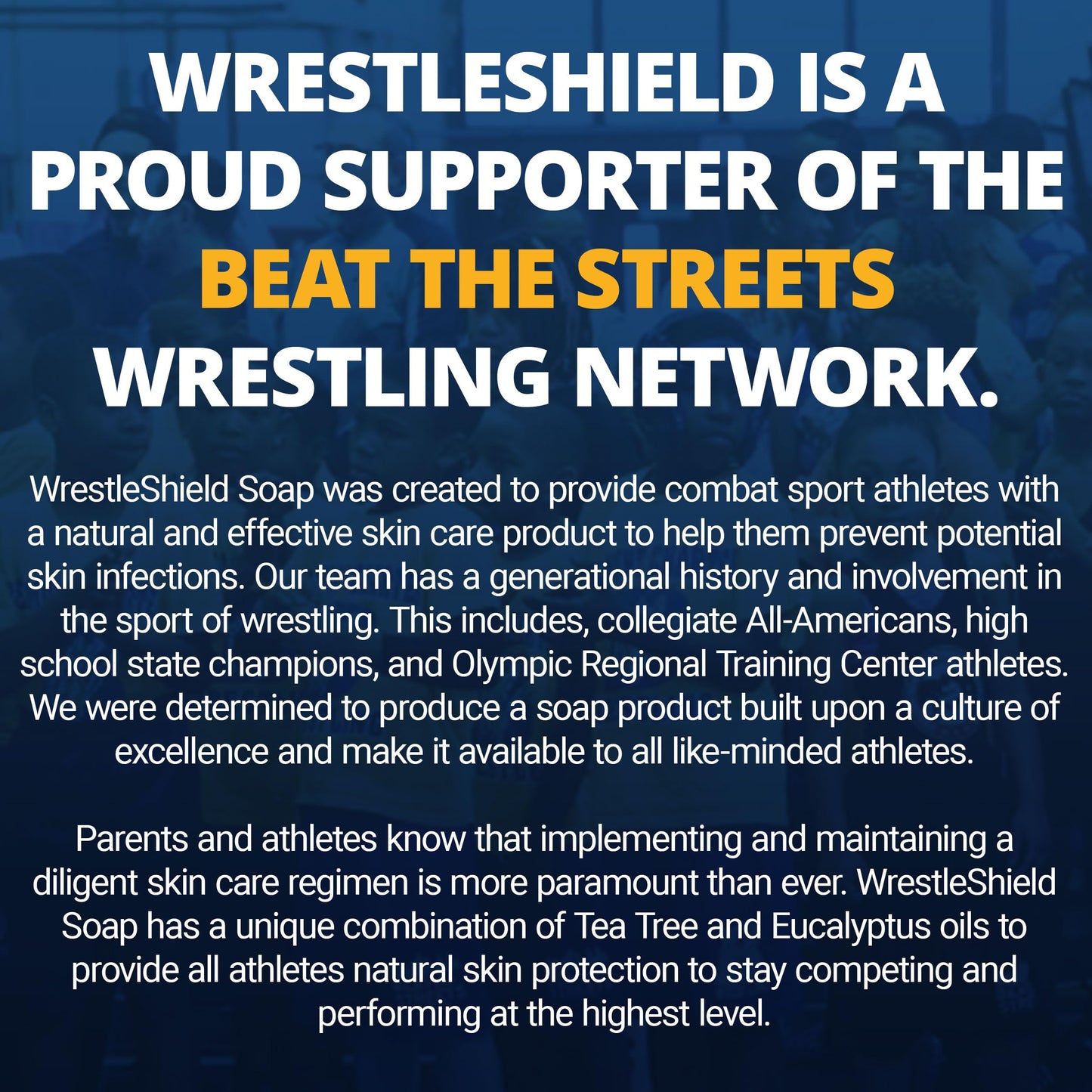 WrestleShield Bar Soap for Men & Women 4 Pack Deep Cleansing, Moisturizing & Odor Defense Soap Bars | Advanced Tea Tree & Eucalyptus Formula Body Soap Bar for Wrestlers, Athletes & Sports Enthusiasts