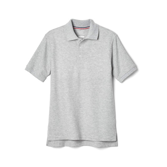 French Toast boys Short Sleeve Pique (Standard & Husky) Polo Shirt, Heather Gray, 2T US