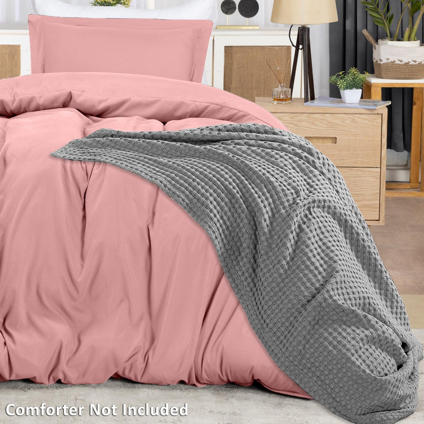 Utopia Bedding Duvet Cover Twin Size - 1 Duvet Cover with 1 Pillow Sham - 2 Pieces Bedding Duvet Cover with Zipper Closure - Soft Brushed Microfiber, 68 X 90 Inches (Twin/Twin XL, Pink)