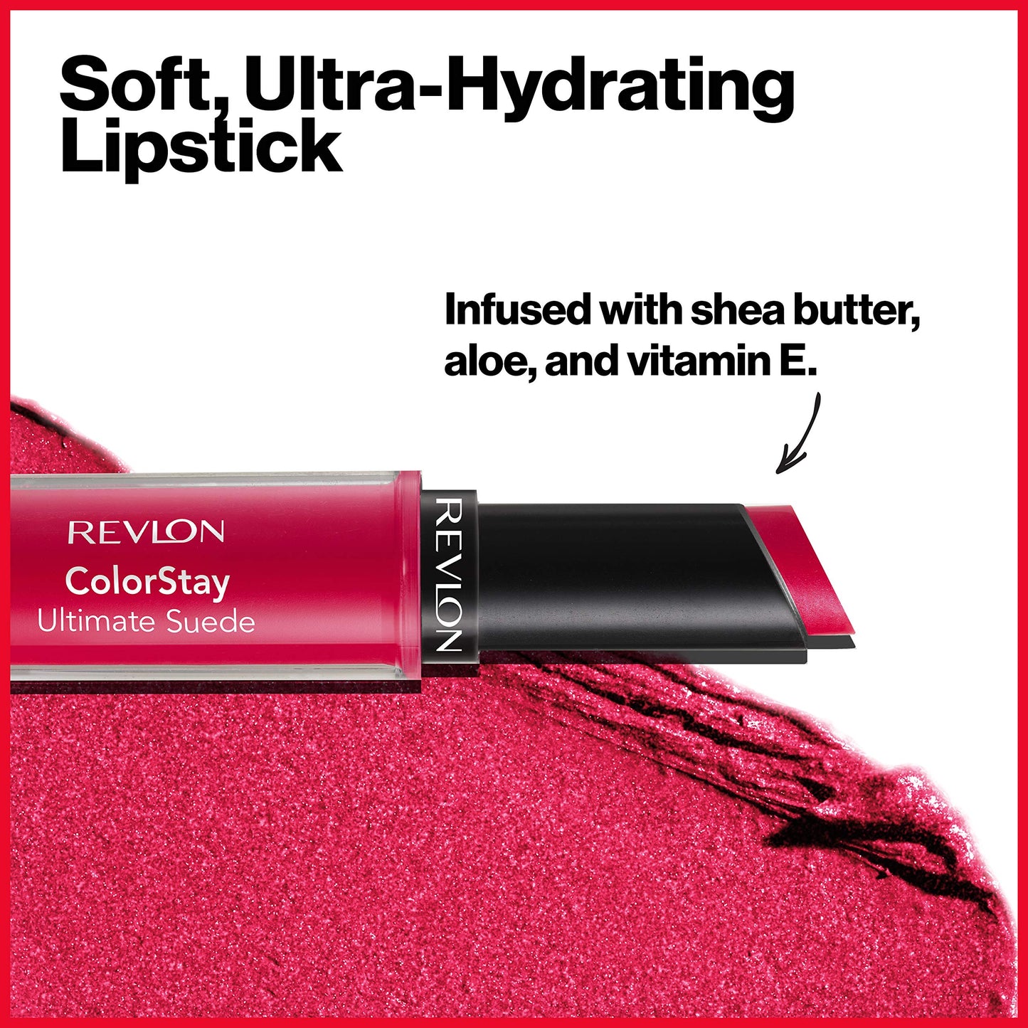 REVLON ColorStay Ultimate Suede Lipstick, Longwear Soft, Ultra-Hydrating High-Impact Lip Color, Formulated with Vitamin E, Private Viewing (090), 0.09 oz